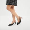 Escarpins &agrave; strass bout pointu Mosquitos noir femme