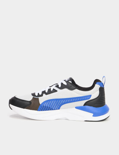 Baskets running à lacets Puma bleu roi garçon
