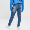 Jeans mom taille haute denim stone femme