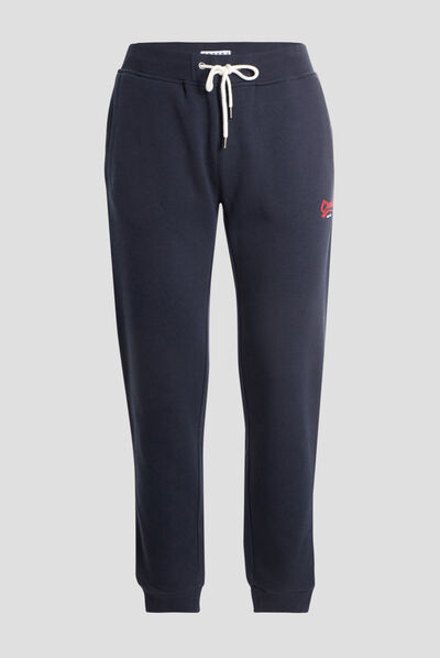 Pantalon jogging ajusté Creeks bleu marine homme