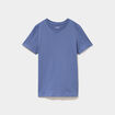 T-shirt en coton manches courtes bleu gar&ccedil;on