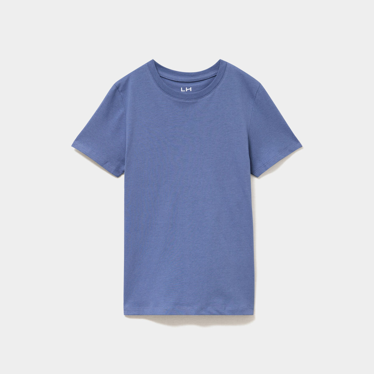 T-shirt en coton manches courtes bleu gar&ccedil;on