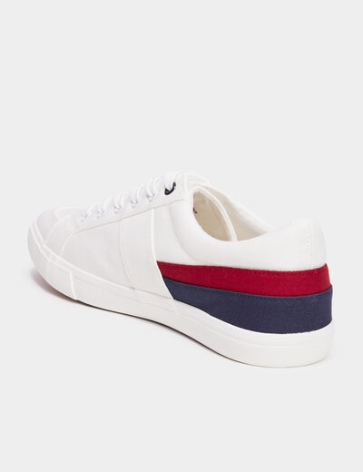 Tennis basses à lacets Creeks blanc homme