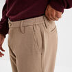 Pantalon chino slim taupe homme