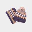 Ensemble snood et bonnet multicolore garçon
