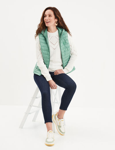 Jeans skinny 7/8ème denim brut femme