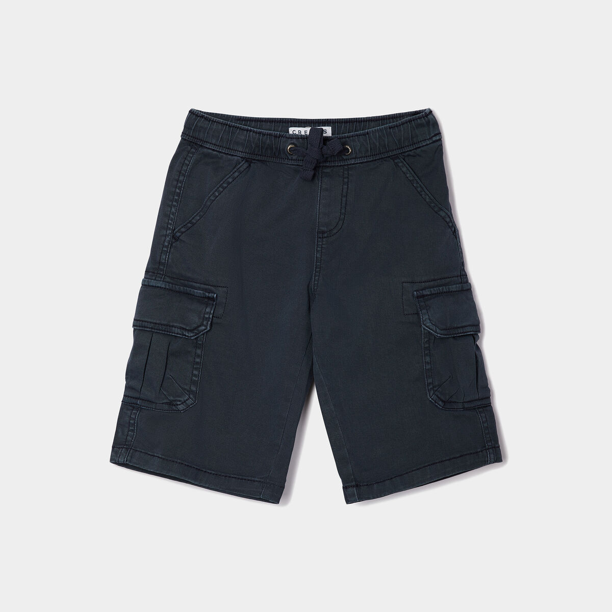 Short cargo bleu marine garçon