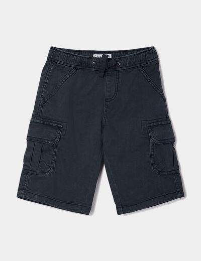 Short cargo bleu marine garçon