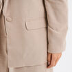 Veste blazer droite beige femme