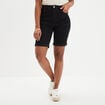 Bermuda slim noir femme
