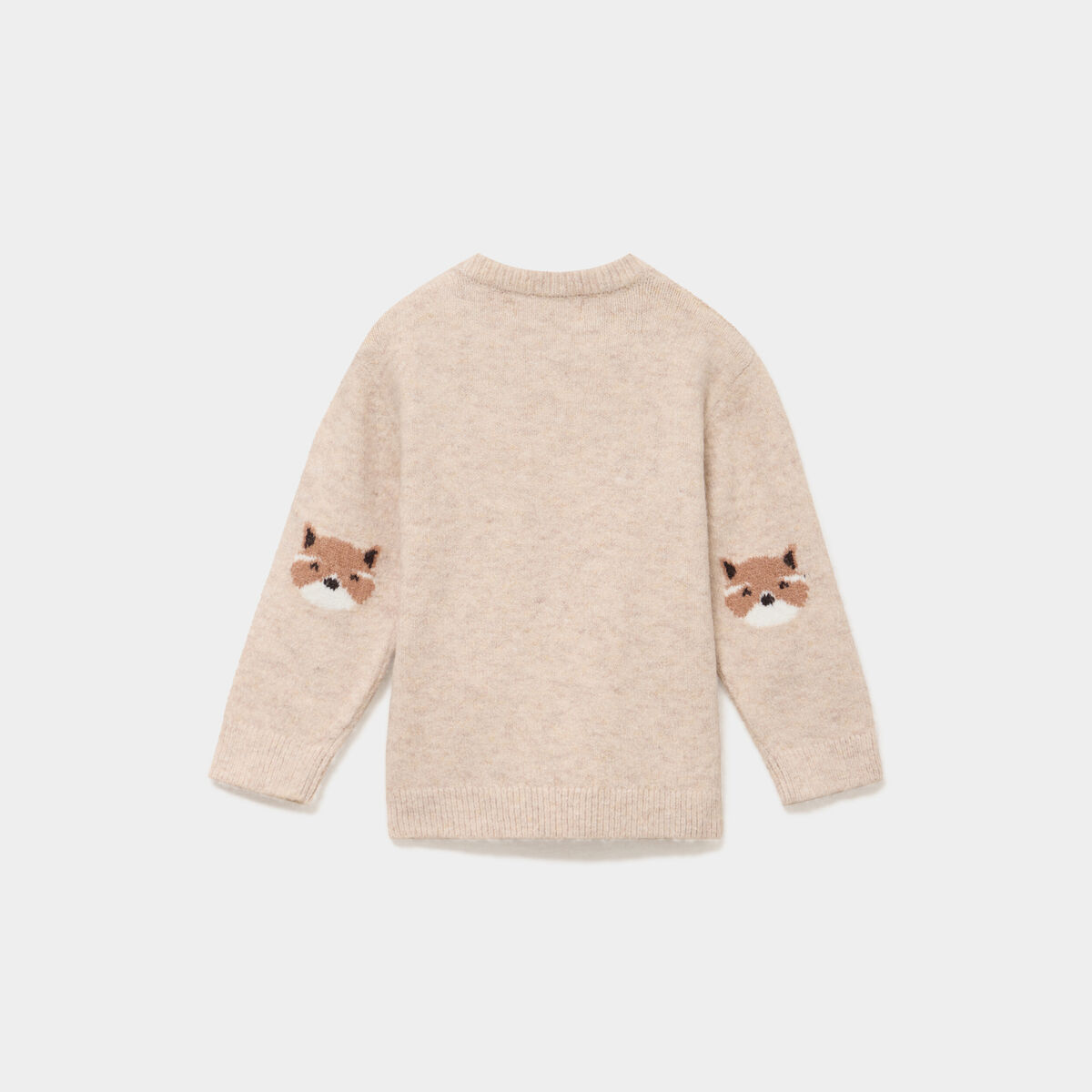 Pull &eacute;paule boutonn&eacute;e beige b&eacute;b&eacute; gar&ccedil;on