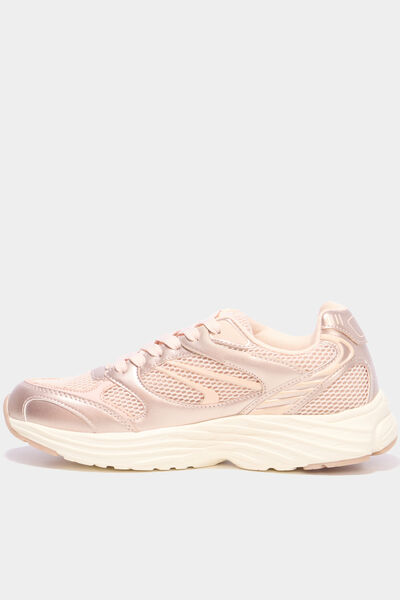 Baskets running rose femme