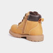 Boots crant&eacute;es zipp&eacute;es Trappeur jaune gar&ccedil;on