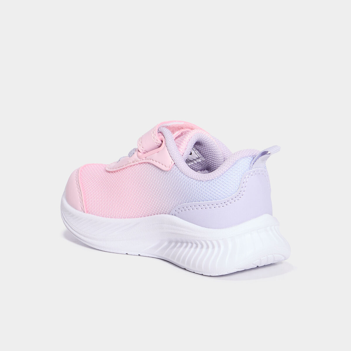 Baskets running &agrave; scratchs rose b&eacute;b&eacute; fille