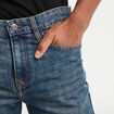 Jeans straight denim 5 poches denim dirty homme
