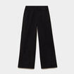 Pantalon velours c&ocirc;tel&eacute; large noir fille