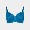 Soutien-gorge emboîtant dentelle bleu canard femme grande taille