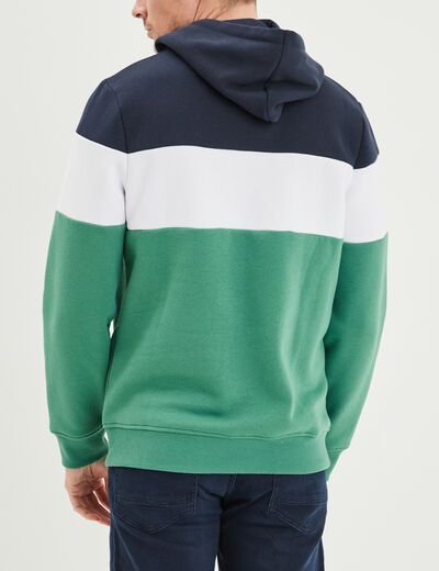 Sweat à capuche hoodie Creeks vert homme