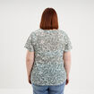 T-shirt manches courtes ecru femme grande taille