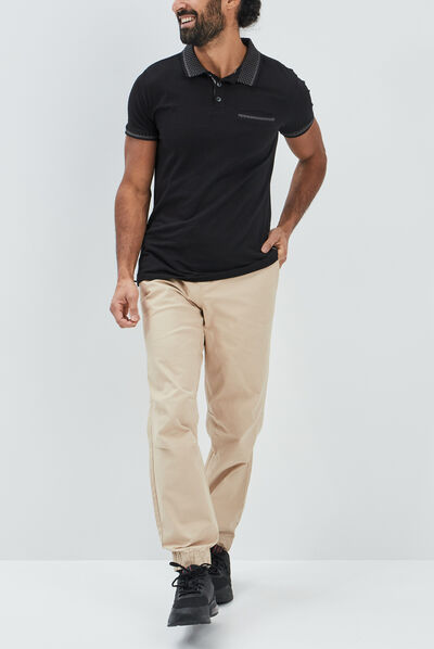 Pantalon jogpant sable homme