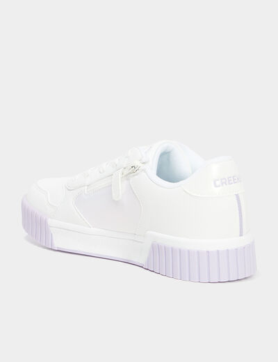 Tennis zippées à lacets Creeks parme fille