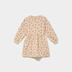 Robe sweat molletonn&eacute;e ample courte ficelle fille