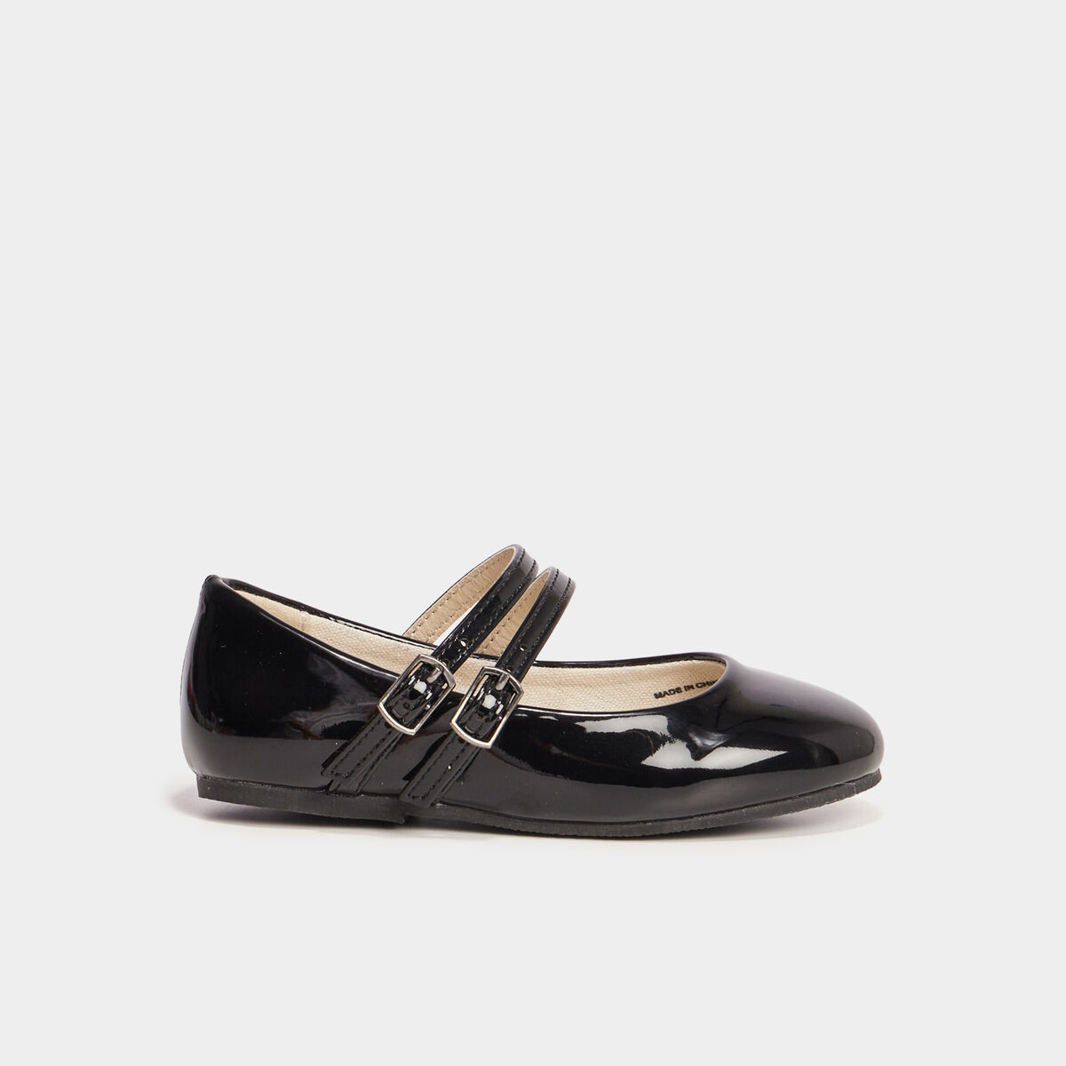 Ballerines vernies à bout rond noir fille