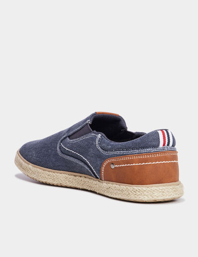 Loafers avec languette d'enfilage bleu homme