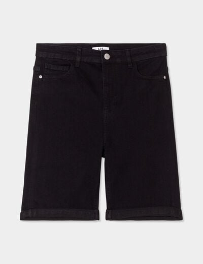Bermuda slim noir femme