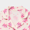 Ensemble pyjama chemise et pantalon ecru fille