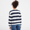 Sweat court manches longues Creeks bleu marine femme