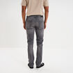 Jeans slim 5 poches denim gris homme