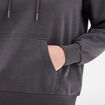 Sweat hoodie molleton à capuche gris foncé femme
