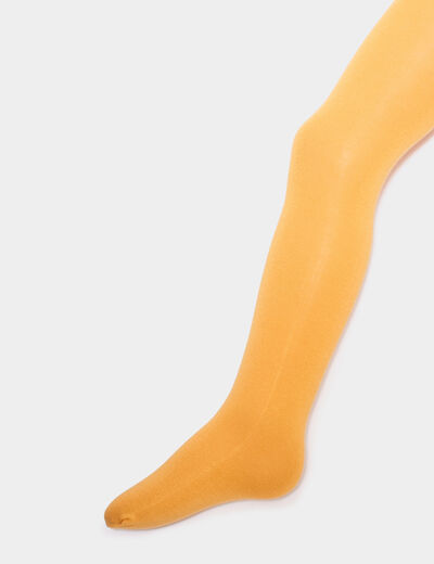 Collants jaune moutarde fille