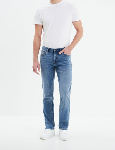 Jean stretch coupe regular denim double stone homme