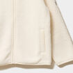 Veste sherpa col camionneur zipp&eacute; blanc gar&ccedil;on