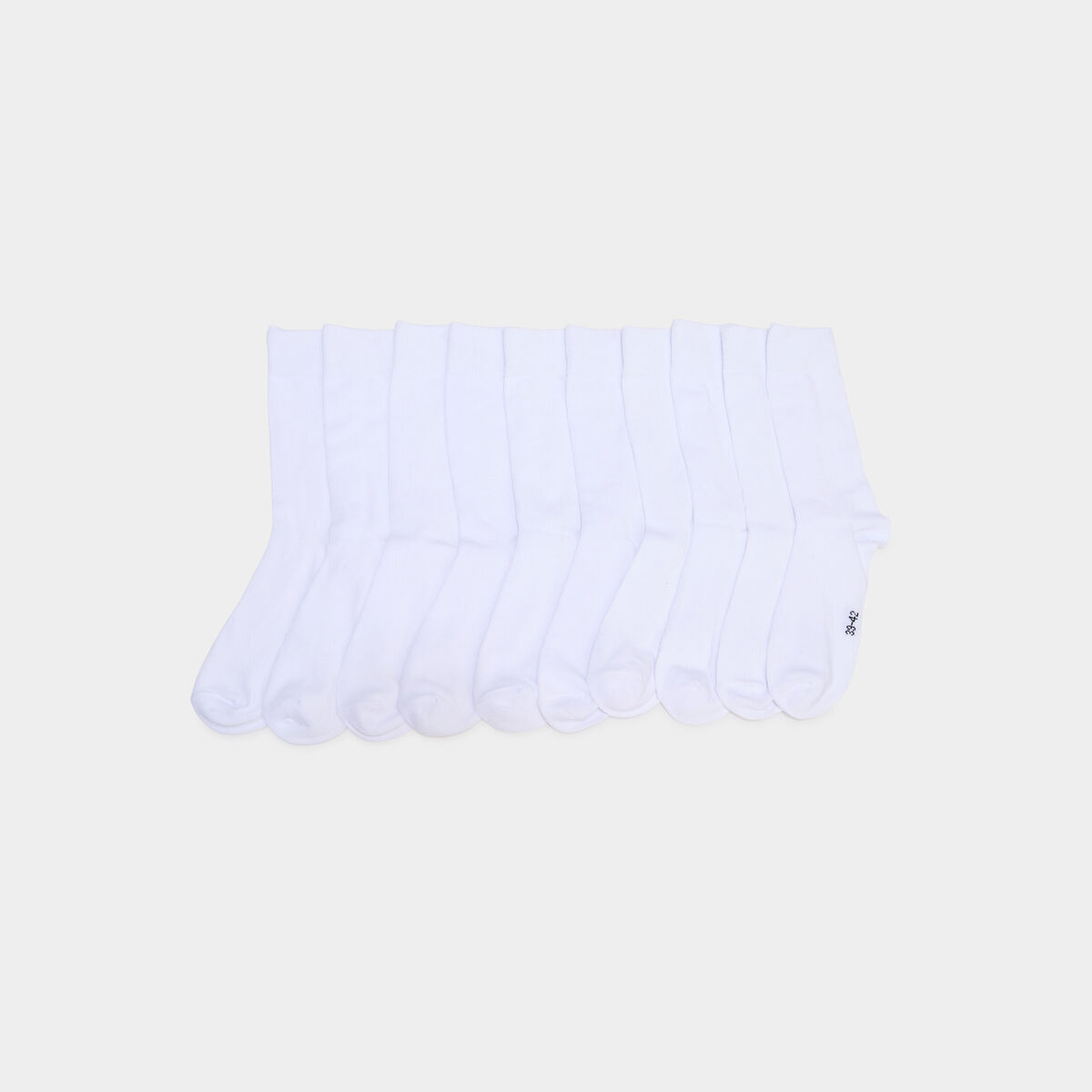 Lot 10 paires de chaussettes blanc homme