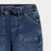 Jeans jogger droit taille &eacute;lastiqu&eacute;e denim stone gar&ccedil;on
