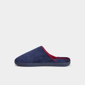 chaussons mules ergonomiques isotoner bleu homme Chaussons mules ergonomiques Isotoner bleu homme