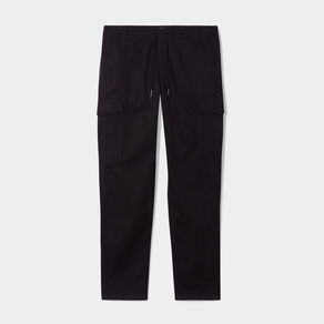 pantalon cargo en coton noir homme Pantalon cargo en coton noir homme
