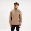 Pull camionneur manches longues taupe homme