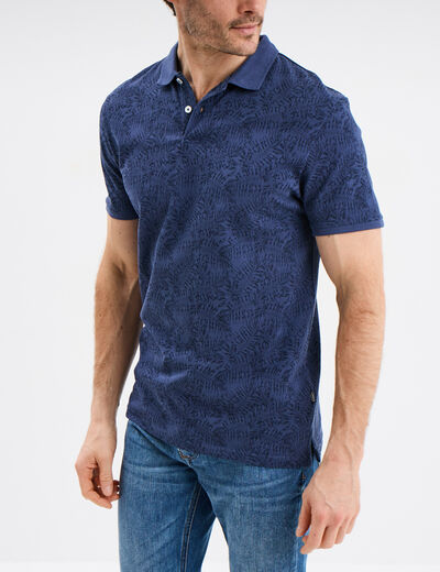 Polo manches courtes Creeks bleu foncé homme