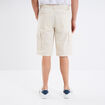 Bermuda cargo droit coton majoritaire beige homme