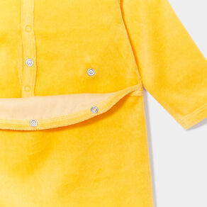 dors bien velours manches longues jaune moutarde bebe Dors-bien velours manches longues jaune moutarde bébé