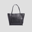 Sac cabas trapèze noir femme