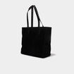 Sac cabas effet su&eacute;dine noir femme