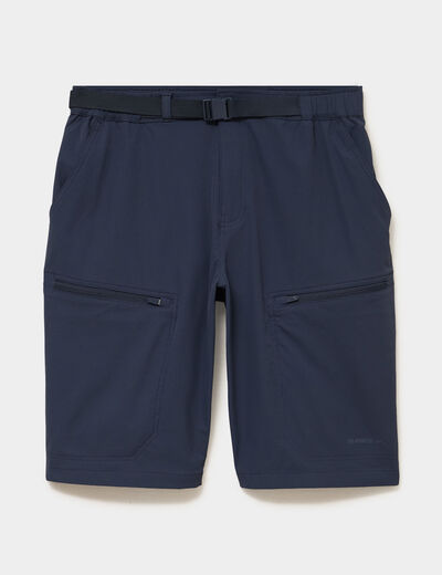 Short de randonn&eacute;e respirant gris fonc&eacute; homme