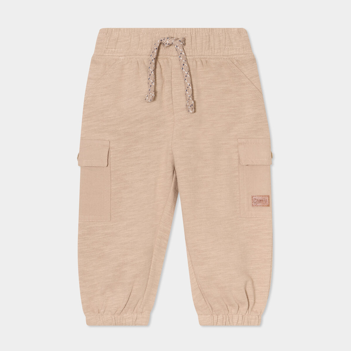 Pantalon battle taille élastiquée coton sable bébé garçon