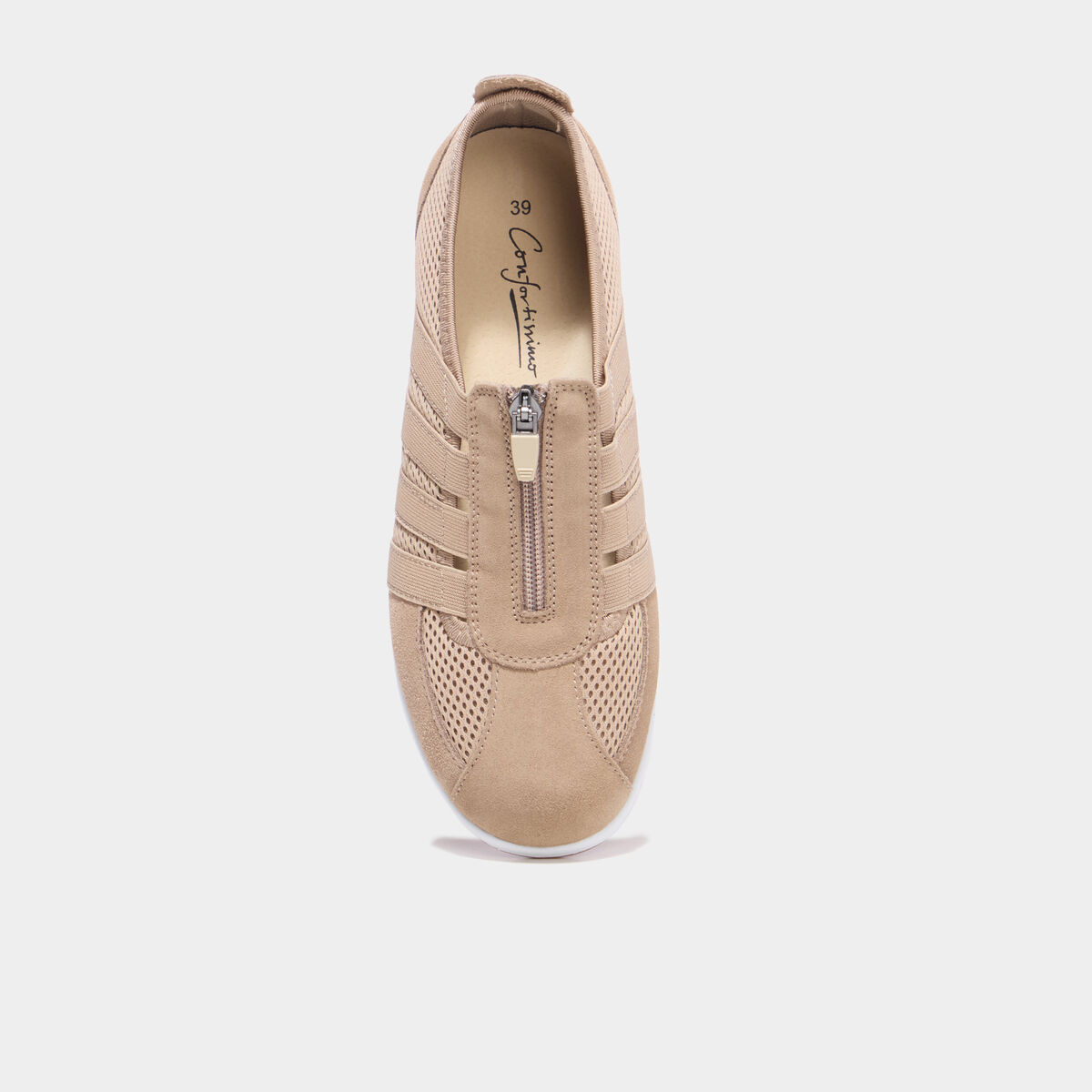 Derbies pied large sable femme