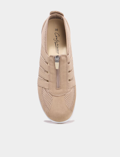 Derbies pied large sable femme